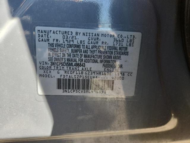 2021 NISSAN KICKS SV 3N1CP5CV5ML496843