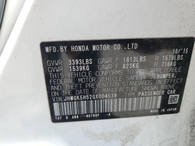 2016 HONDA FIT LX - JHMGK5H52GX004539