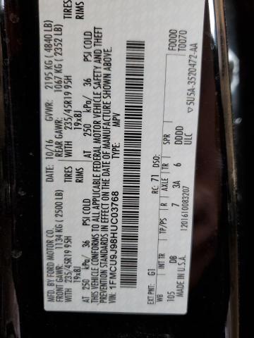 2017 FORD ESCAPE TIT 1FMCU9J98HUC03768