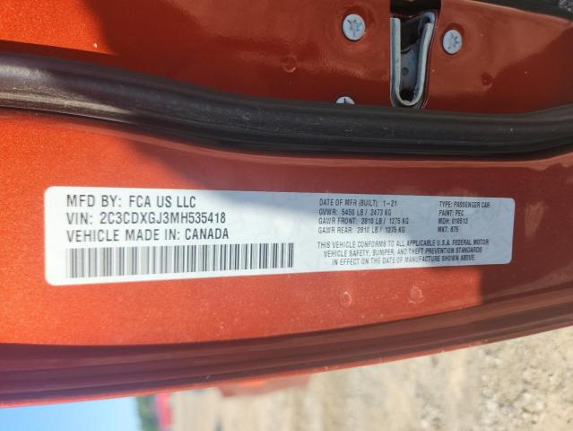 2021 DODGE CHARGER SC - 2C3CDXGJ3MH535418