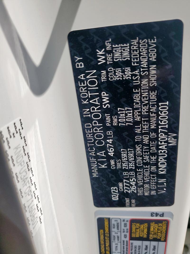 2023 KIA SPORTAGE L - KNDPU3AF0P7160601