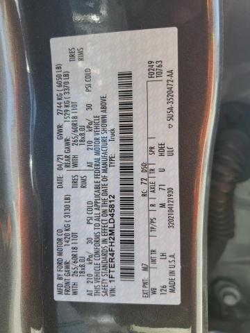 2021 FORD RANGER XL 1FTER4FH2MLD45812