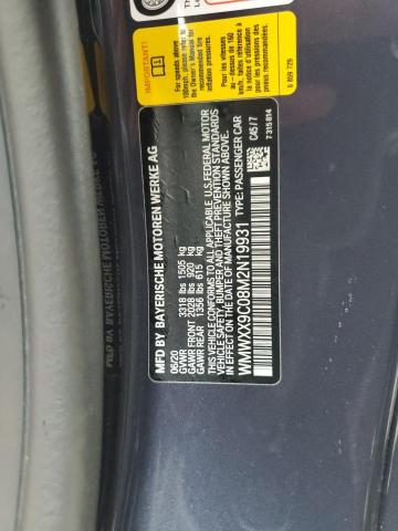 2021 MINI COOPER JOH WMWXX9C08M2N19931