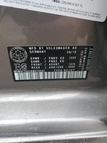 2017 VOLKSWAGEN GOLF R WVWVF7AU2HW078982