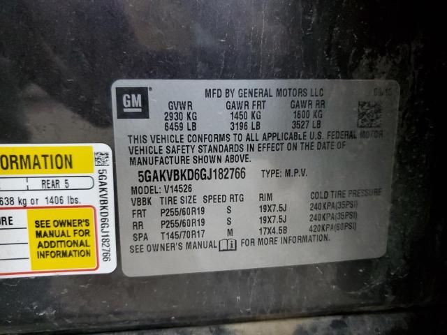 2016 BUICK ENCLAVE 5GAKVBKD6GJ182766