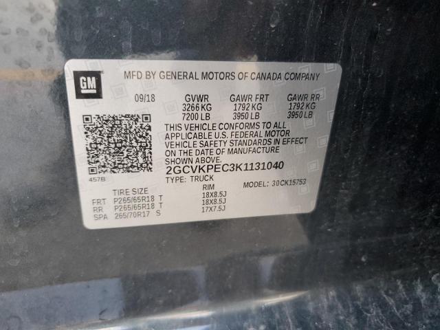 2019 CHEVROLET SILVERADO - 2GCVKPEC3K1131040