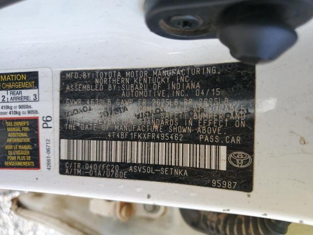 4t4bf1fkxfr495462 - 2015 Toyota Camry Le - #60330745