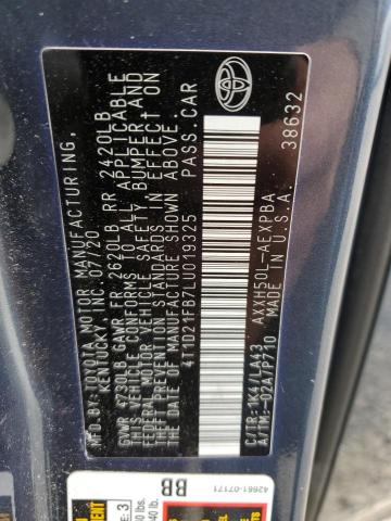 2020 TOYOTA AVALON LIM 4T1D21FB7LU019325