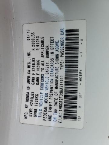2017 HONDA ACCORD LX - 1HGCR2F39HA214511