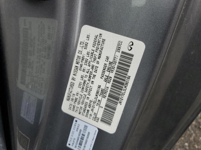 2020 INFINITI Q60 PURE JN1EV7EL0LM380184