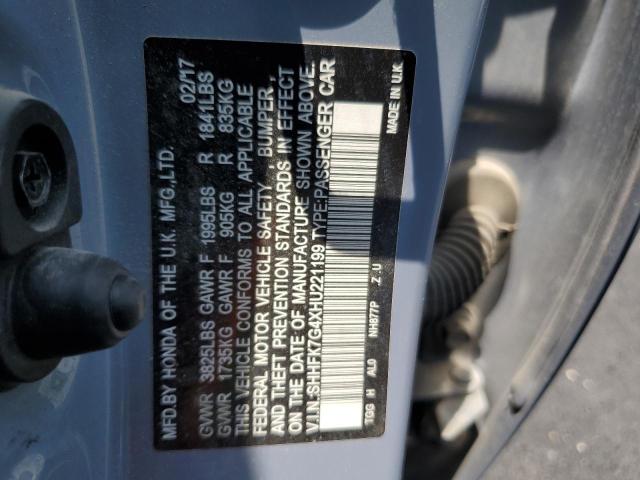 2017 HONDA CIVIC SPOR - SHHFK7G4XHU221199