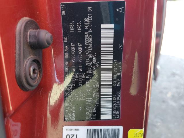 2017 TOYOTA SIENNA XLE 5TDYZ3DC7HS891072