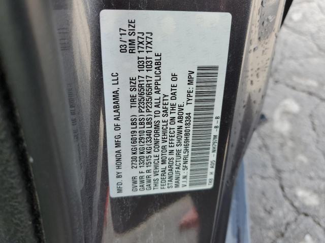 2017 HONDA ODYSSEY EX 5FNRL5H69HB018384