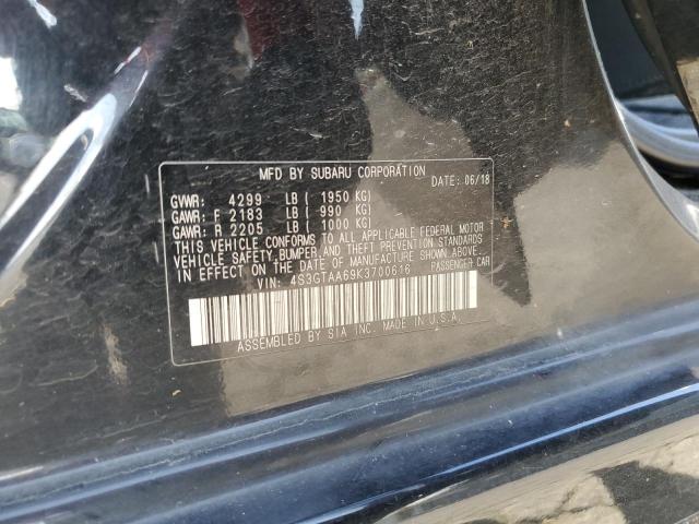 2019 SUBARU IMPREZA 4S3GTAA69K3700616