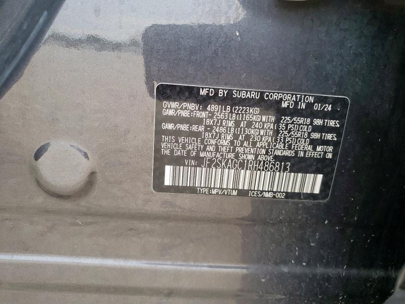 2024 SUBARU FORESTER S JF2SKAGC1RH486813
