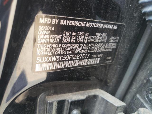 2015 BMW X4 XDRIVE3 5UXXW5C59F0E87517