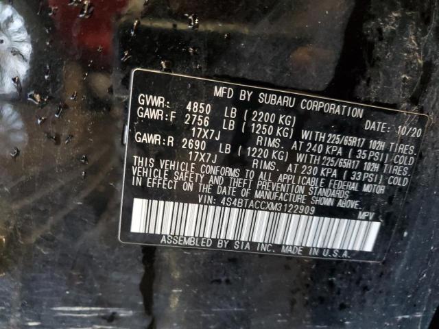2021 SUBARU OUTBACK PR - 4S4BTACCXM3122909