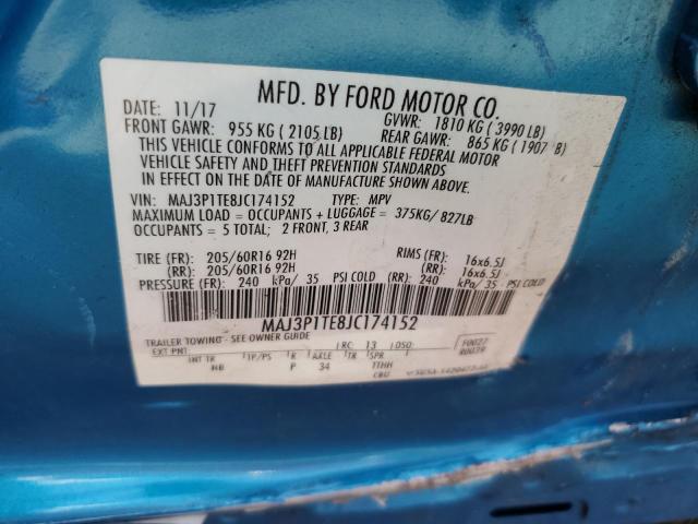 2018 FORD ECOSPORT S MAJ3P1TE8JC174152