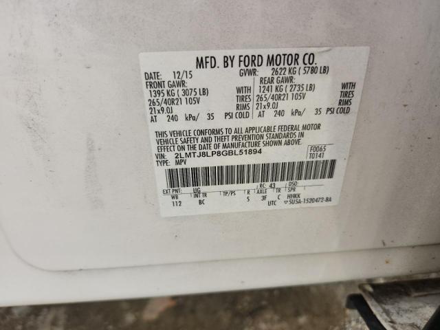 2016 LINCOLN MKX RESERV 2LMTJ8LP8GBL51894