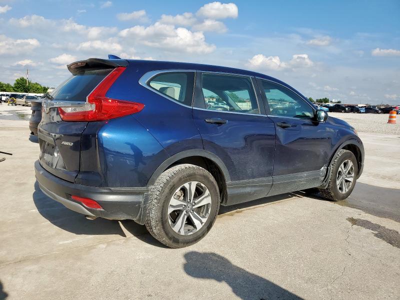 HONDA CR-V LX 2019 blue  gas 2HKRW6H3XKH217844 photo #4