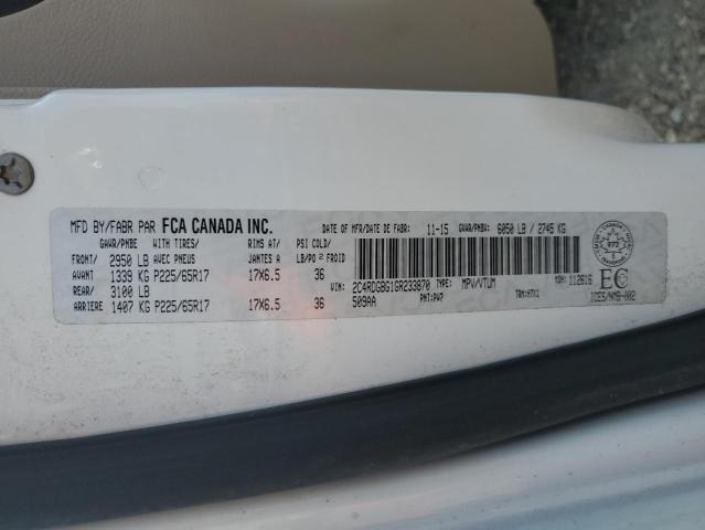 2016 DODGE GRAND CARA 2C4RDGBG1GR233870