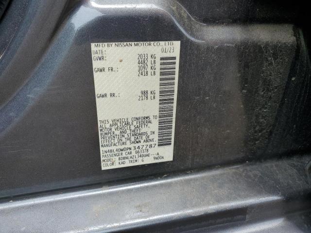 2023 NISSAN ALTIMA SV 1N4BL4DW0PN347787