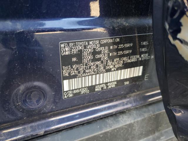 2022 TOYOTA VENZA LE JTEAAAAH9NJ112725
