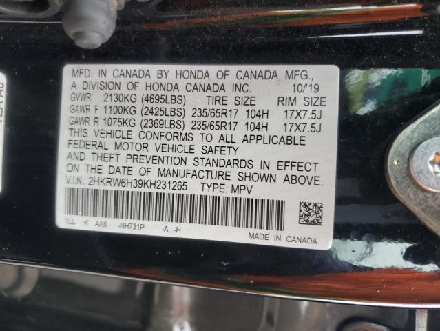 2019 HONDA CR-V LX 2HKRW6H39KH231265