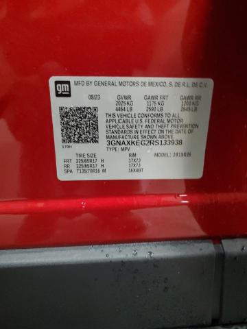 2024 CHEVROLET EQUINOX LT - 3GNAXKEG2RS133938