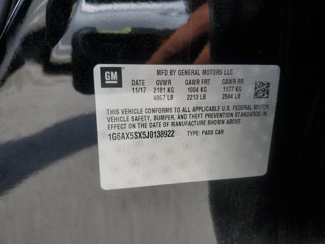 2018 CADILLAC CTS LUXURY 1G6AX5SX5J0138922