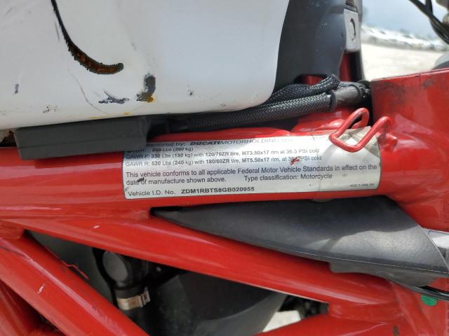 2016 DUCATI MONSTER 82 ZDM1RBTS8GB020955