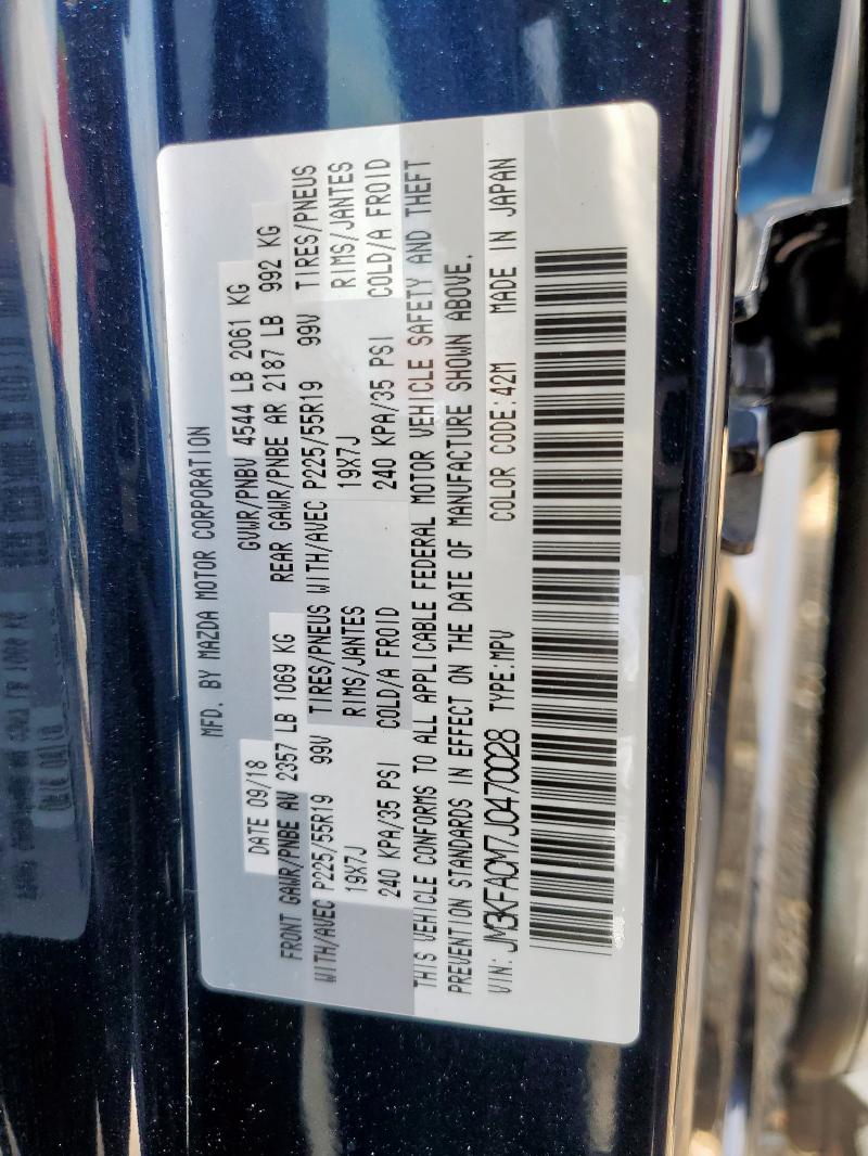 2018 MAZDA CX-5 TOURI JM3KFACM7J0470028