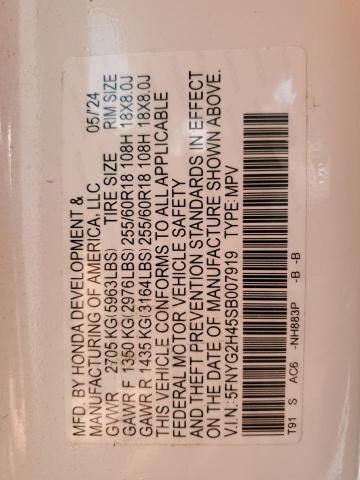 2025 HONDA PILOT EXL - 5FNYG2H45SB007919