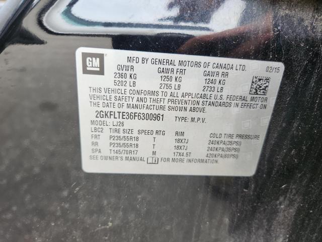 2015 GMC TERRAIN SL - 2GKFLTE36F6300961