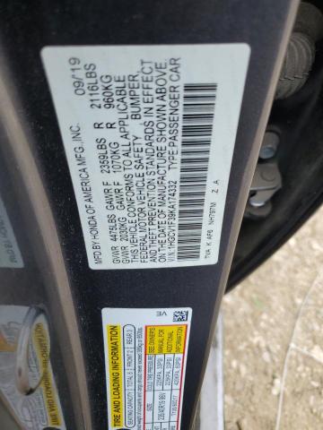 2019 HONDA ACCORD SPO - 1HGCV1F39KA174332