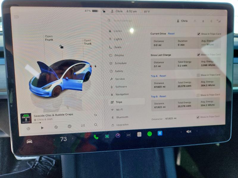 2022 TESLA MODEL 3 5YJ3E1EC5NF293930