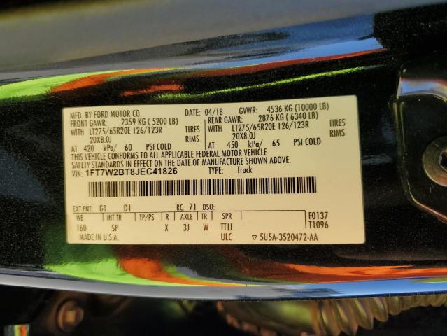 2018 FORD F250 SUPER - 1FT7W2BT8JEC41826