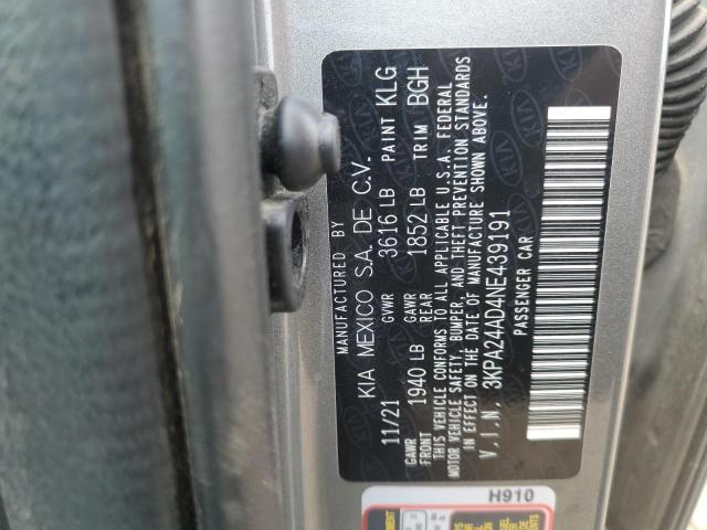 2022 KIA RIO LX 3KPA24AD4NE439191