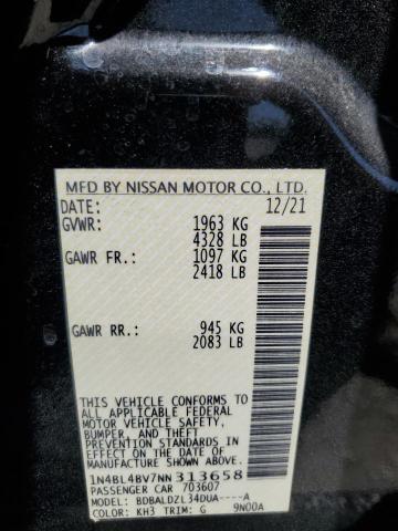2022 NISSAN ALTIMA S - 1N4BL4BV7NN313658