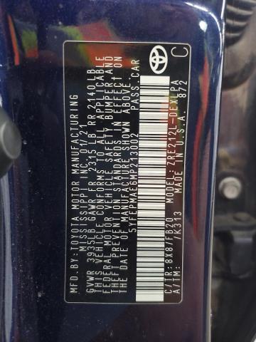 2021 TOYOTA COROLLA LE - 5YFEPMAE6MP213002