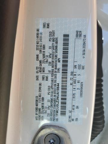 2022 FORD ESCAPE TIT 1FMCU0LZ3NUA19844