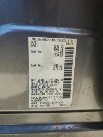 2021 NISSAN LEAF SV 1N4AZ1CV0MC553765
