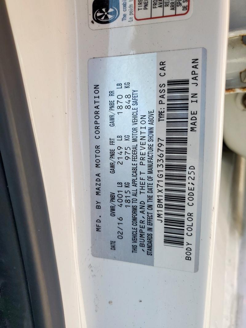 2016 MAZDA 3 GRAND TO - JM1BM1X71G1336797
