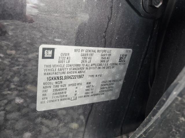 2017 GMC ACADIA SLE 1GKKNSLS6HZ221567
