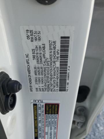 2019 HONDA CR-V EXL - 5J6RW1H82KA034535