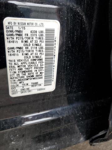 2015 NISSAN ROGUE SELE JN8AS5MT5FW652946
