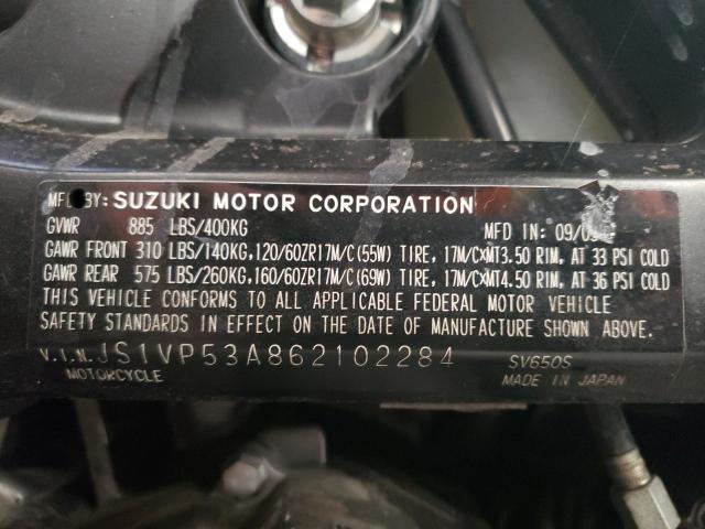 2006 SUZUKI SV650 - JS1VP53A862102284