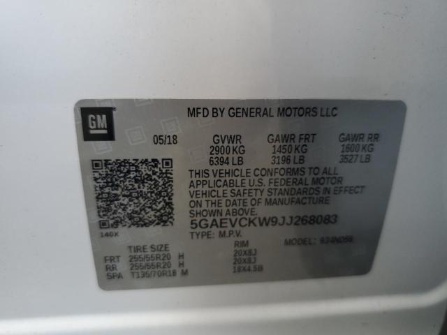 2018 BUICK ENCLAVE AV 5GAEVCKW9JJ268083