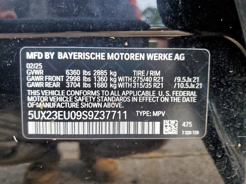 2025 BMW X5 XDRIVE4 - 5UX23EU09S9Z37711