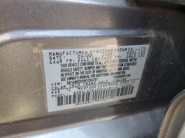 2022 NISSAN SENTRA SV 3N1AB8CV9NY264791
